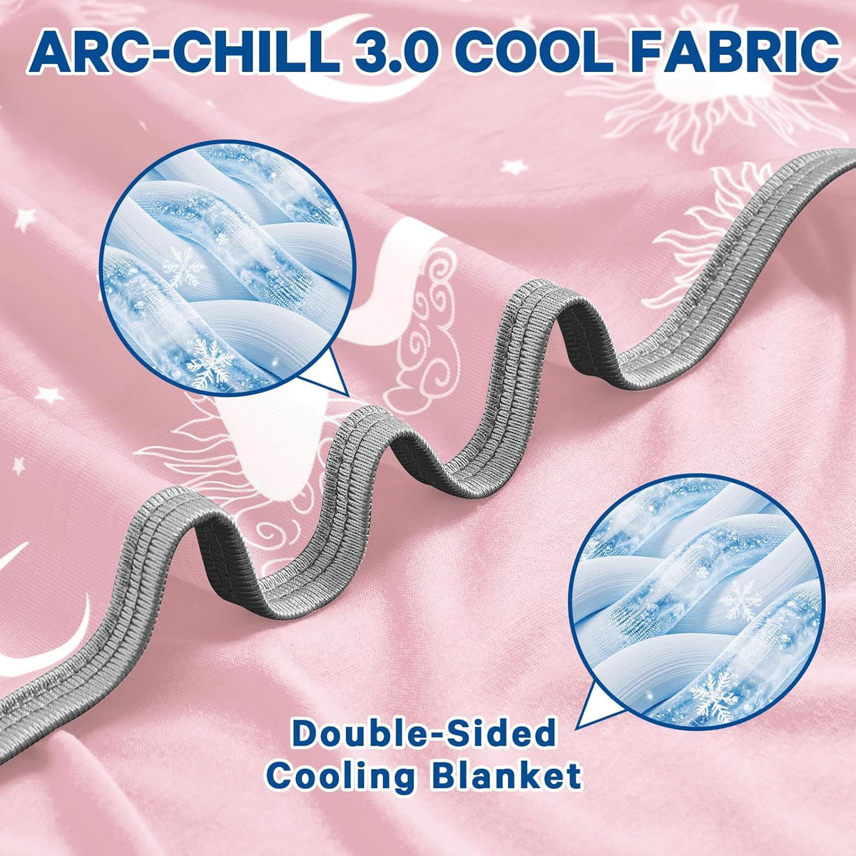 Cozy Comfort | Cooling Blanket with Double-Sided Fabric | Lightweight Summer Blanket for Hot Sleepers and Travel