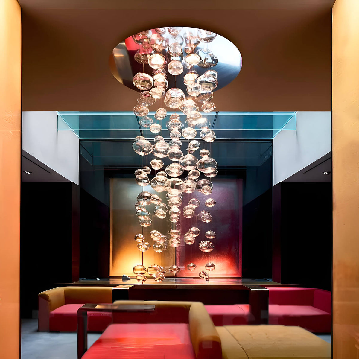 Textured Glass Globe Multi-Light Fixture – Contemporary Overhead Lighting for Dining Rooms & Entryways