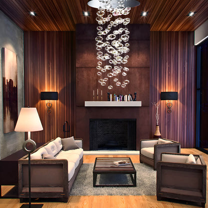 Textured Glass Globe Multi-Light Fixture – Contemporary Overhead Lighting for Dining Rooms & Entryways