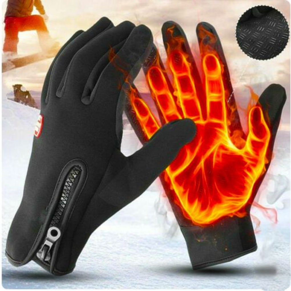 Waterproof Winter Gloves | Touchscreen Functionality & Fleece Lining | Stylish Comfort for Outdoor Activities