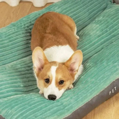 Supportive Memory Foam Pet Cushion for Dogs & Puppies - Plush Indoor Sleeping Mat with Orthopedic Support - Washable Soft Bedding for Senior