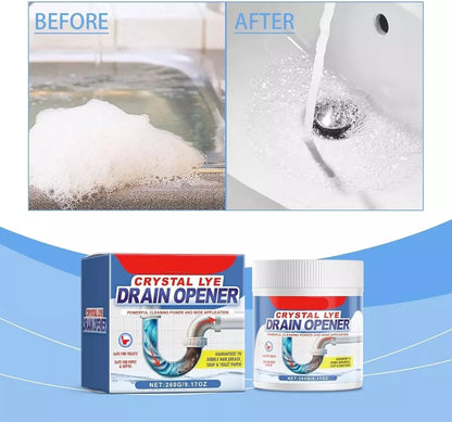 Fast-Acting Drain Cleaner for Kitchen & Bathroom Sinks, Dissolves Hair Grease Soap Scum Clogs, Heavy-Duty Foam Formula for Shower Tubs Pipes