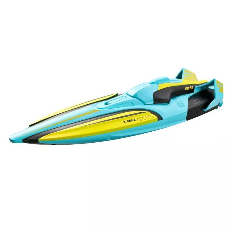 Remote Control Speed Boat 22 MPH Twin Motor Racing RC Boat with LED Lights 2.4GHz 328ft Range Waterproof High Speed RC Boat for Lakes