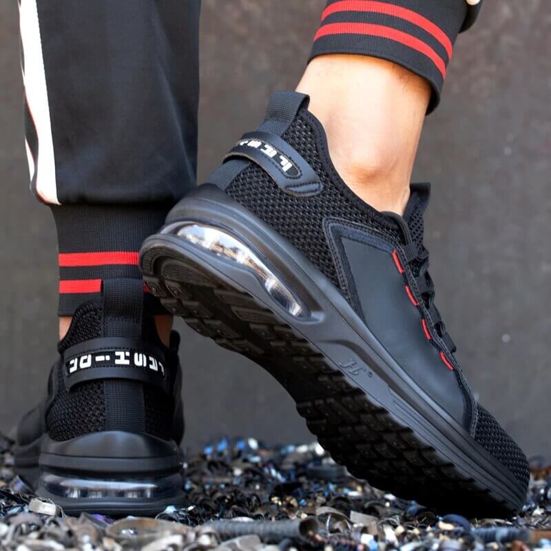 Steel Toe Safety Work Shoes for Men Lightweight Anti-Slip Industrial Protection Footwear Construction Warehouse