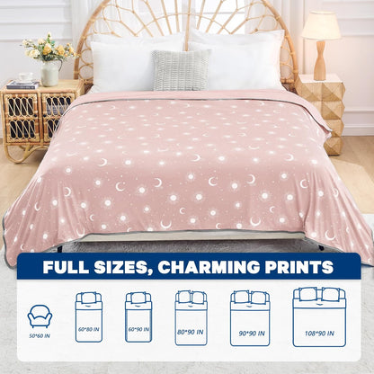 Cozy Comfort | Cooling Blanket with Double-Sided Fabric | Lightweight Summer Blanket for Hot Sleepers and Travel