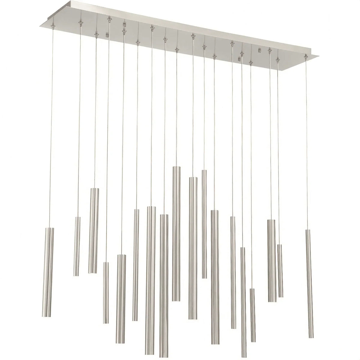Adjustable Aluminum Tube LED Ceiling Light for Dining Room Kitchen Island Modern Spot Lighting Fixture Sleek Metal Design