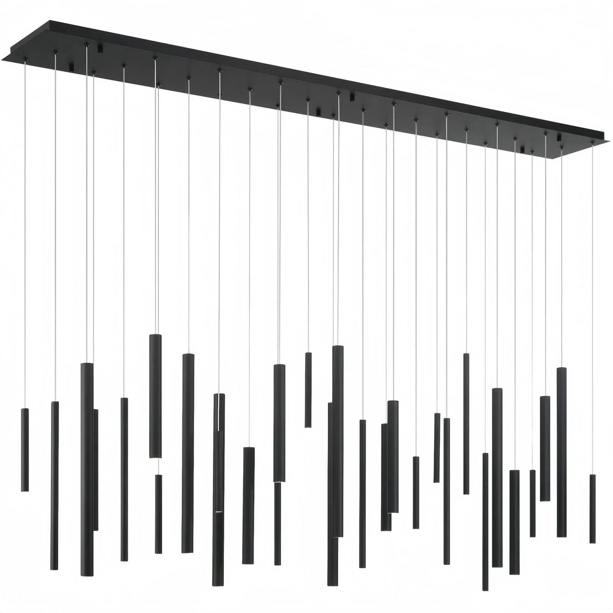 Adjustable Aluminum Tube LED Ceiling Light for Dining Room Kitchen Island Modern Spot Lighting Fixture Sleek Metal Design