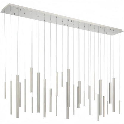 Adjustable Aluminum Tube LED Ceiling Light for Dining Room Kitchen Island Modern Spot Lighting Fixture Sleek Metal Design