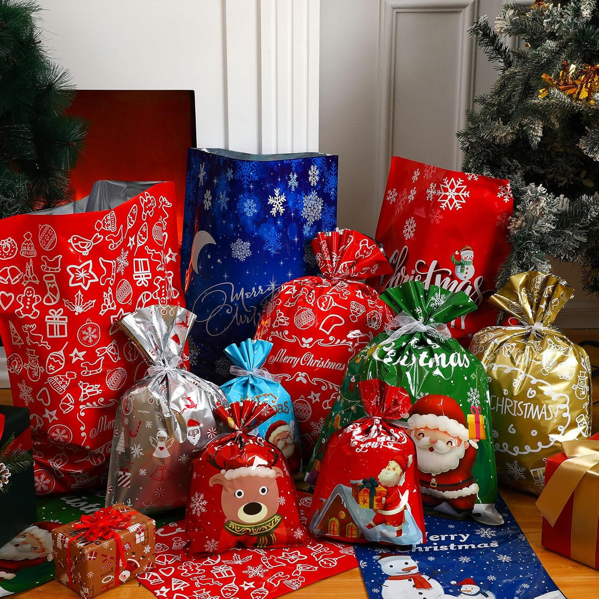 SantaSacks™ - Magical Drawstring Gift Bags