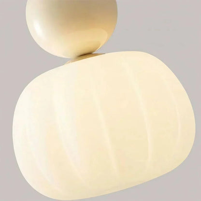 Cream Art Deco Hanging Lamp with Metal Dome Shade for Kitchen & Dining Room | Modern Geometric Pendant Ceiling Fixture