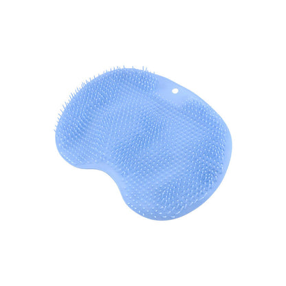 Foot Scrubber Mat with Suction Cups for Shower Floor – Massaging Silicone Bristles Exfoliate Feet Soles and Toes Without Bending