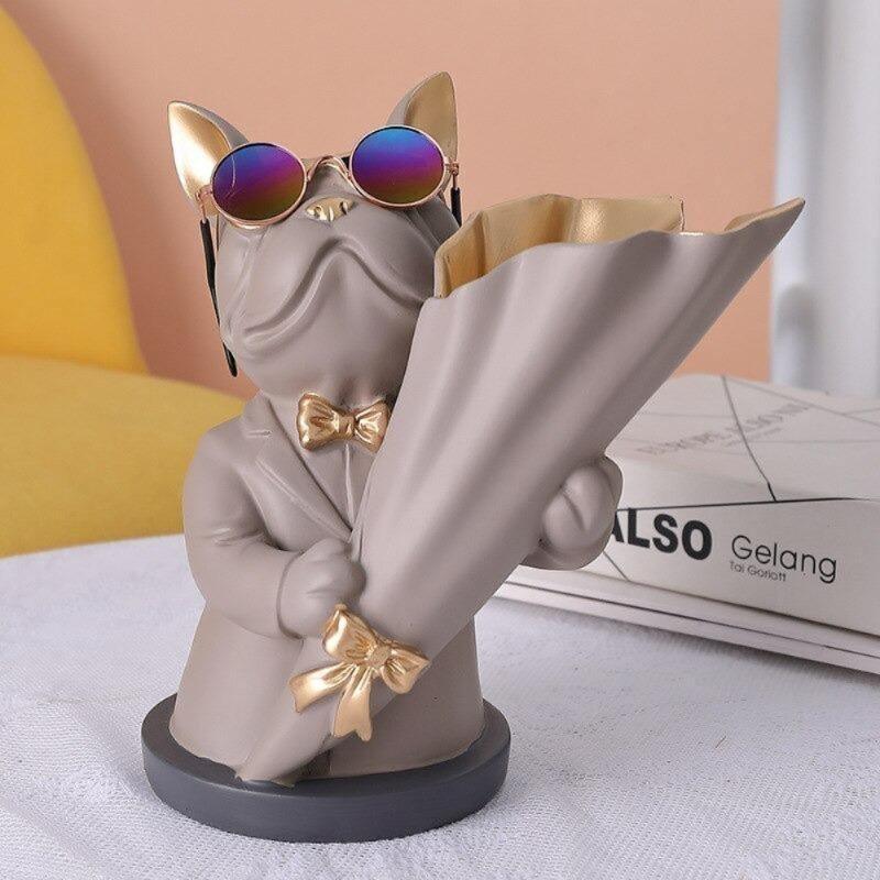 Frenchie Bulldog Woof Vase