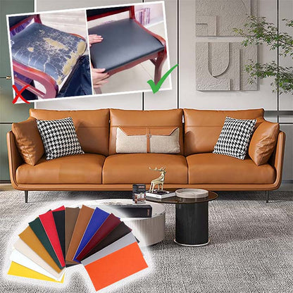 Self Adhesive Leather Patch for Car Seats, Leather Sofa Patch, Leather Scratch Repair for Jackets and Bags