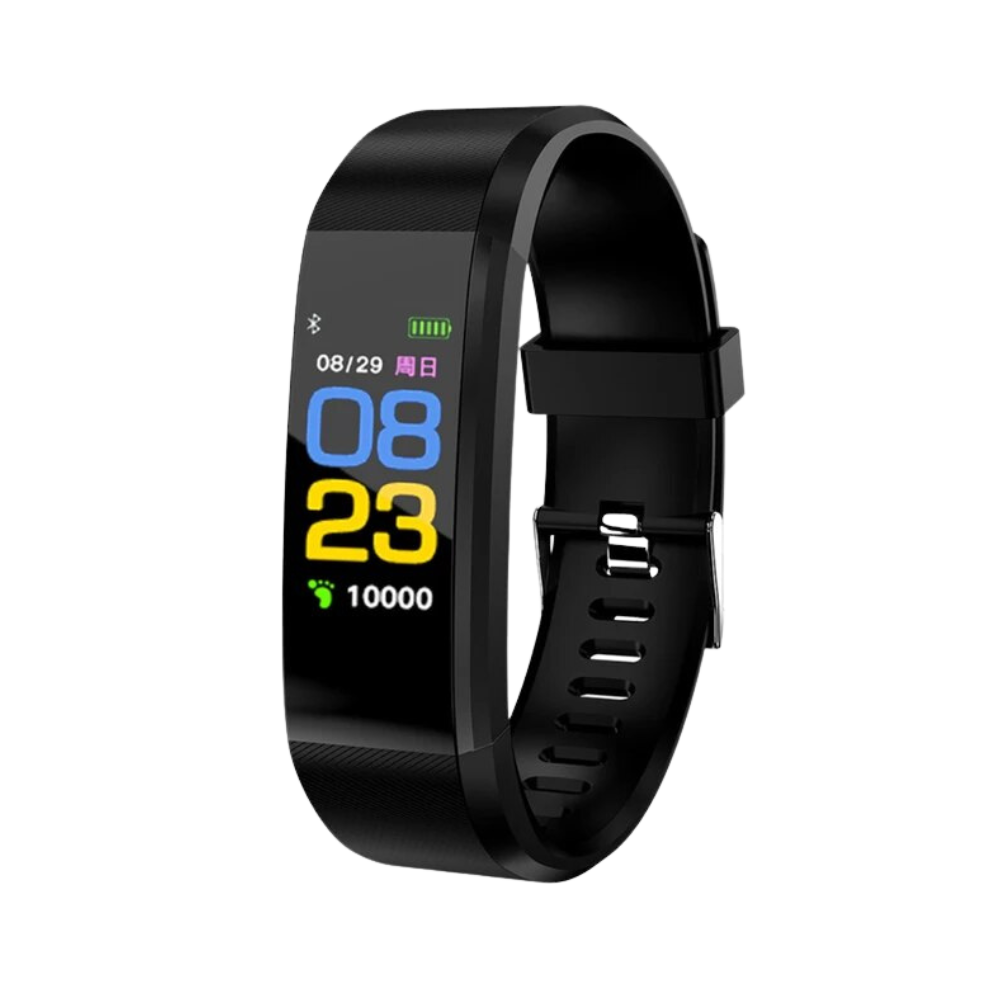 Health Tracking Smartwatch with Heart Rate Monitor & Blood Pressure for Active Aging Adults – Large Display Fitness Band with Step