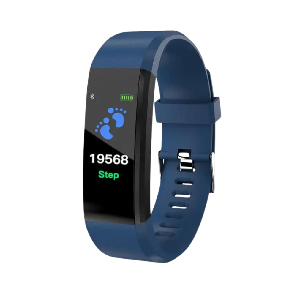 Health Tracking Smartwatch with Heart Rate Monitor & Blood Pressure for Active Aging Adults – Large Display Fitness Band with Step
