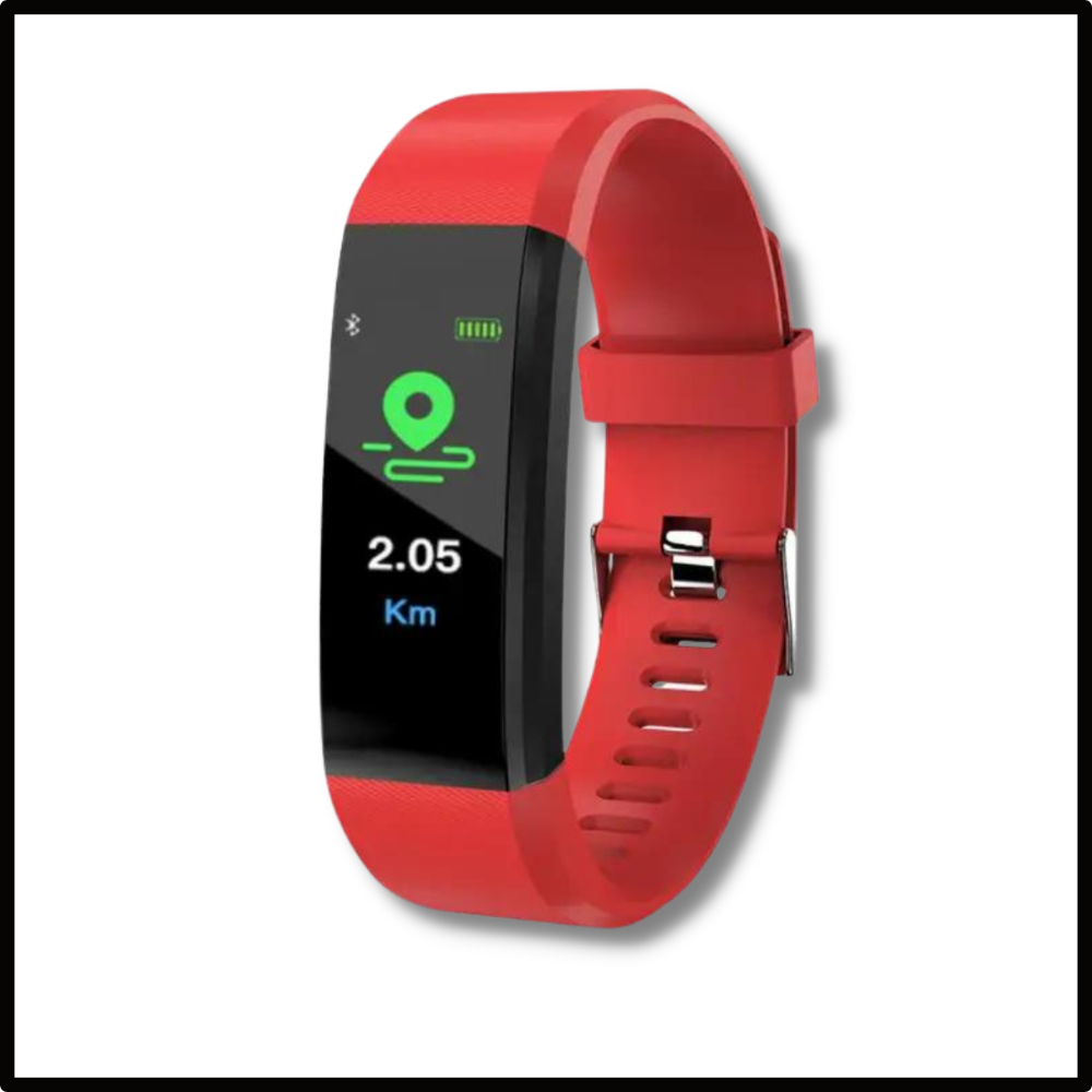 Health Tracking Smartwatch with Heart Rate Monitor & Blood Pressure for Active Aging Adults – Large Display Fitness Band with Step