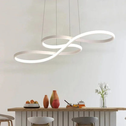 Adjustable Ring Ceiling Light with Remote Dimmable LED 37 in Gold for Dining Room Kitchen Island Modern Hanging Fixture 3-Color Temperature
