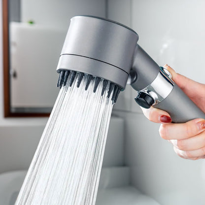 High-Pressure Shower Head with 3 Spray Modes & Built-In Water Filter for Low-Pressure Homes