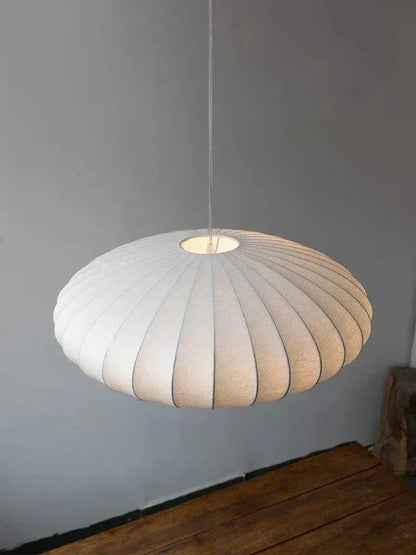 Chandelier with Fabric Shades and Crystal Accents for Dining Room, Bedroom, Living Room | Elegant Hanging Light Fixture with Multi-Tier Desi