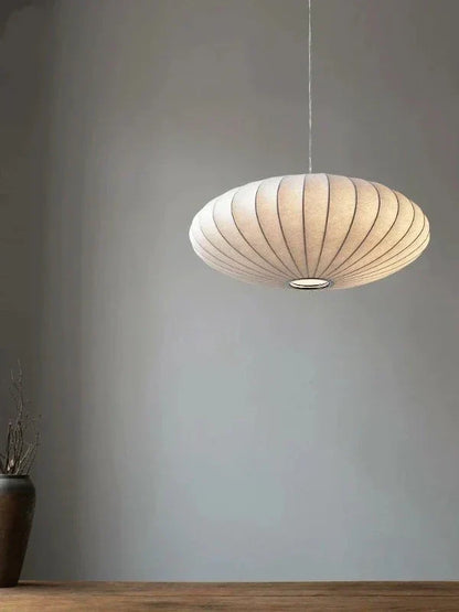 Crystal Chandelier with Fabric Shades and Crown Detail for Dining Room, Bedroom, Living Room, Entryway – Elegant Pendant Lighting with Decor
