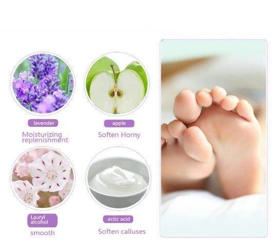 Lavender Foot Peel Treatment for Smooth Soft Feet – Removes Rough Dry Cracked Heels Dead Skin & Calluses Natural Exfoliating Booties