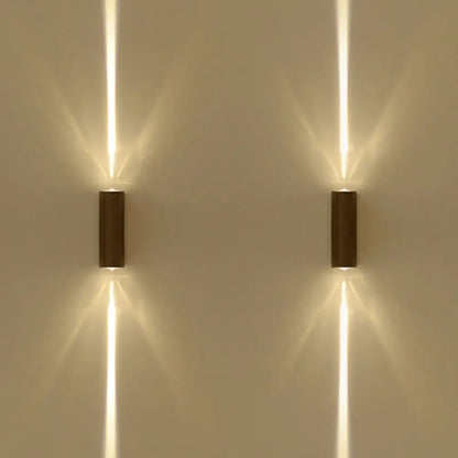 Metal Wall Sconce 2-Light Fixture Black Indoor LED Lighting Bedroom Hallway Living Room Entryway Hotel Residential Ambient Bedside