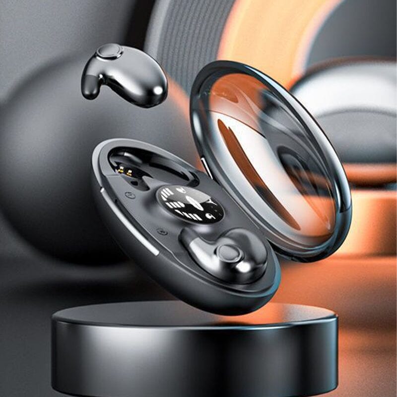 Compact Wireless Bluetooth Sleep Earbuds for Side Sleepers with Noise Isolation & 24-Hour Battery Life for Bedtime Music & Phone Calls