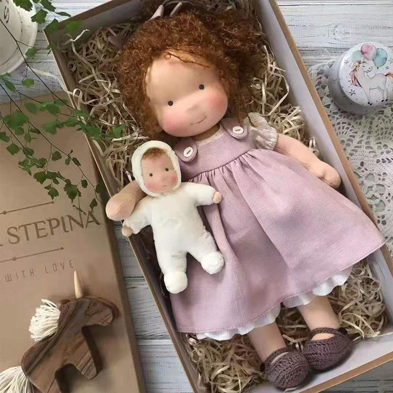 Cotton Comfort Doll for Kids | Soft Stuffed Companion Toy | Hand-Stitched Heirloom Quality | Hypoallergenic Fill | Encourages Imaginative
