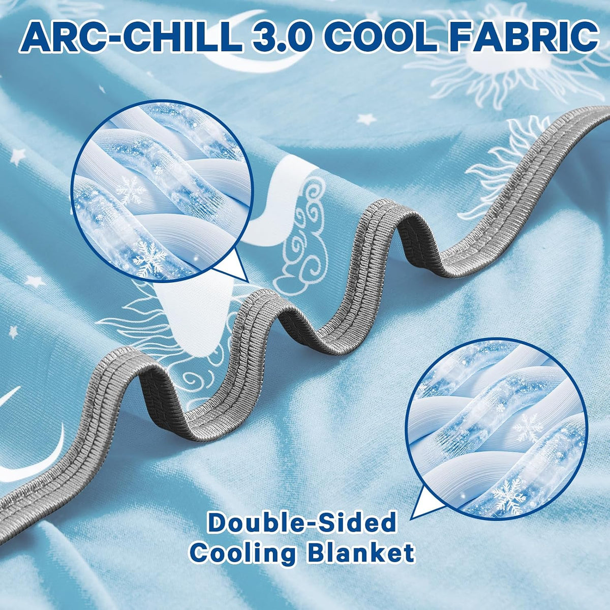 Cozy Comfort | Cooling Blanket with Double-Sided Fabric | Lightweight Summer Blanket for Hot Sleepers and Travel