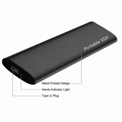 4TB Portable External Hard Drive USB-C Ultra-Slim High-Speed Data Storage for Mac PC Laptop Desktop Backup Travel Work