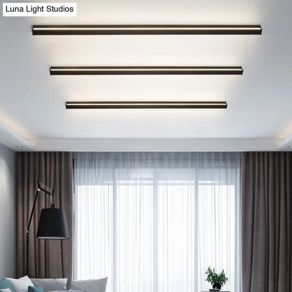 Modern Black LED Wall Light Fixture – Vertical or Horizontal Install for Hallway, Bedroom & Living Room