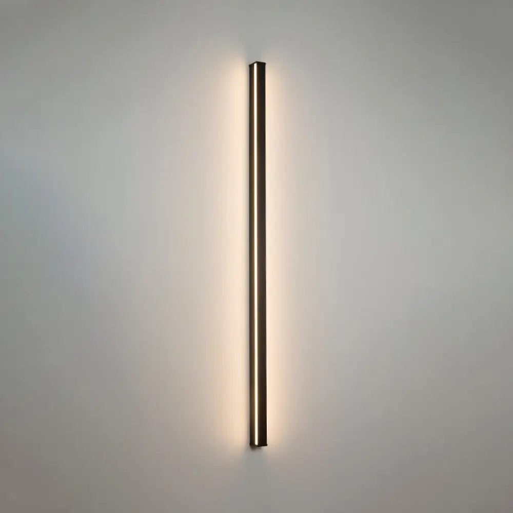 Modern Black LED Wall Light Fixture – Vertical or Horizontal Install for Hallway, Bedroom & Living Room