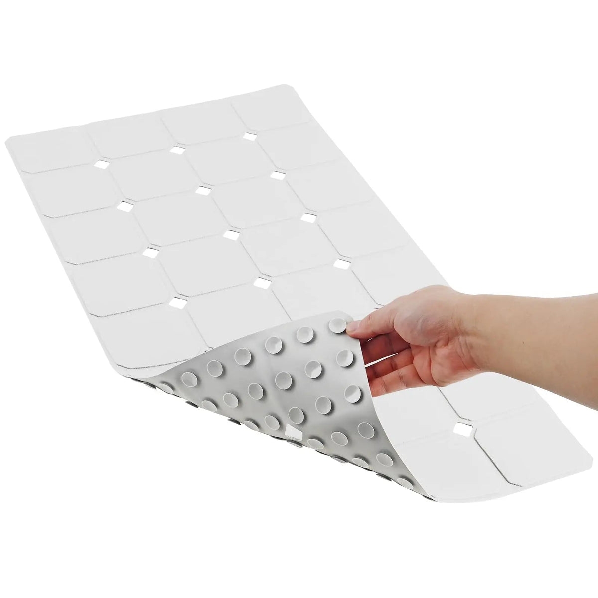Non-Slip Silicone Shower Mat with Suction Cups – Foldable Bathtub Safety Mat for Wet Surfaces, Quick-Dry Design for Everyday Use