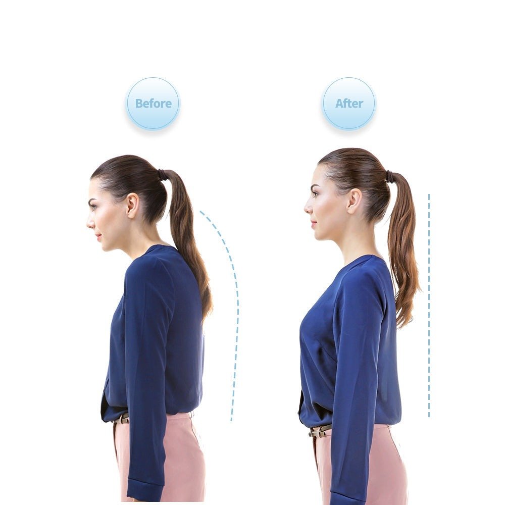 Posture Alignment Brace for Neck & Upper Back – Soft Silicone Support for Adults & Kids – Invisible Under Clothes