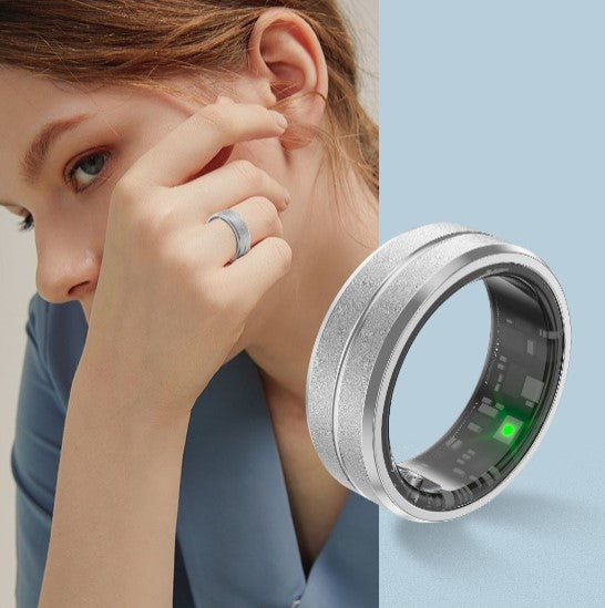 Smart Ring with Heart Rate & Blood Oxygen Monitoring | Waterproof Fitness Tracker for Daily Health Insights