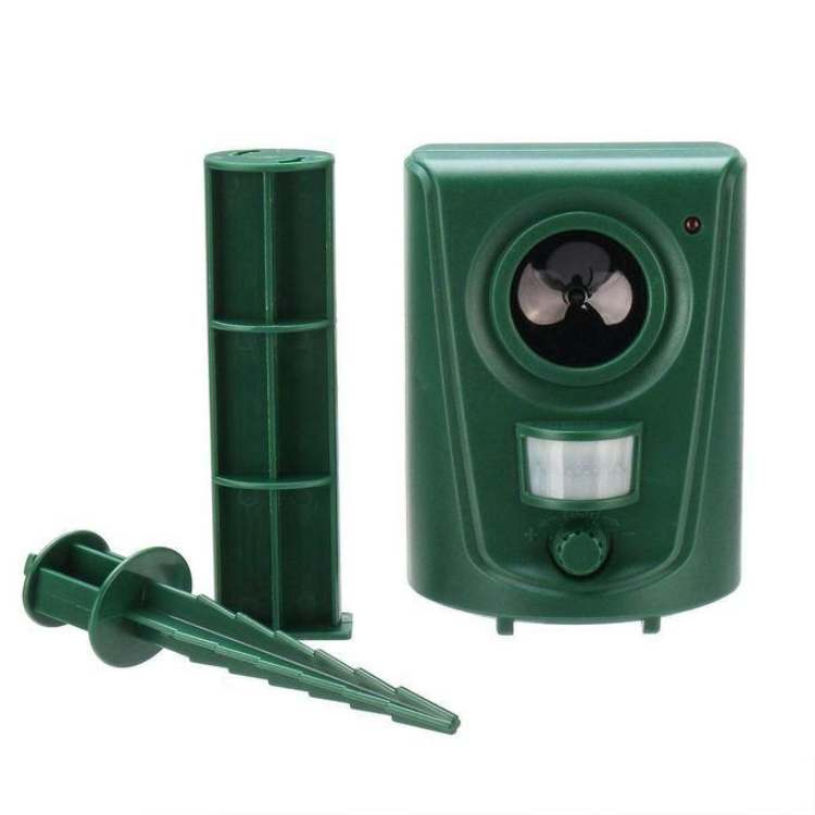 Outdoor Motion-Activated Ultrasonic Animal Deterrent for Yards & Gardens – Weatherproof Pest Control Device