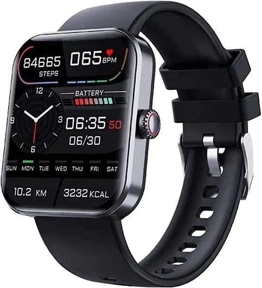 Fitness Tracker Smartwatch with Glucose Monitor, Heart Rate & Sleep Tracking for Active Wellness