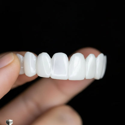 Snap-On Teeth Veneers for Upper Teeth | Temporary Cosmetic Dental Cover for Bright Confident Smile | Reusable Prosthetic Cap with Natural