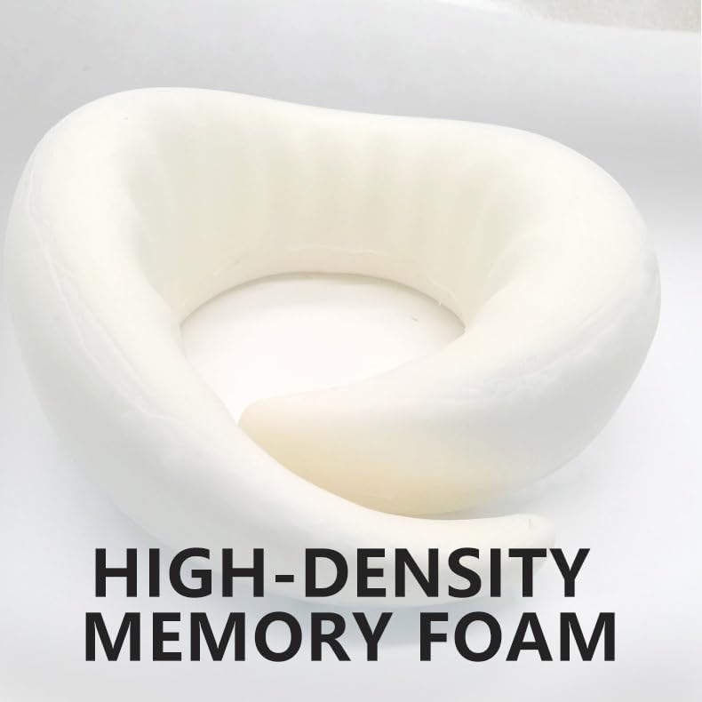 Travel Neck Pillow with Memory Foam Support – U-Shaped Ergonomic Design for Flights, Road Trips & Camping