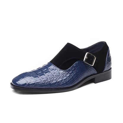 Men's Textured Faux Leather Oxford Shoes for Formal Events & Business Wear