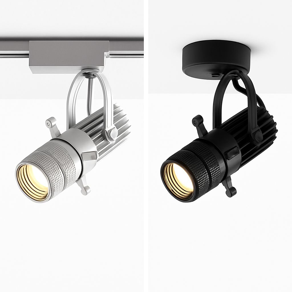 Dimmable LED Track Spotlight with Adjustable Beam Angle for Kitchen, Dining Room & Retail Display