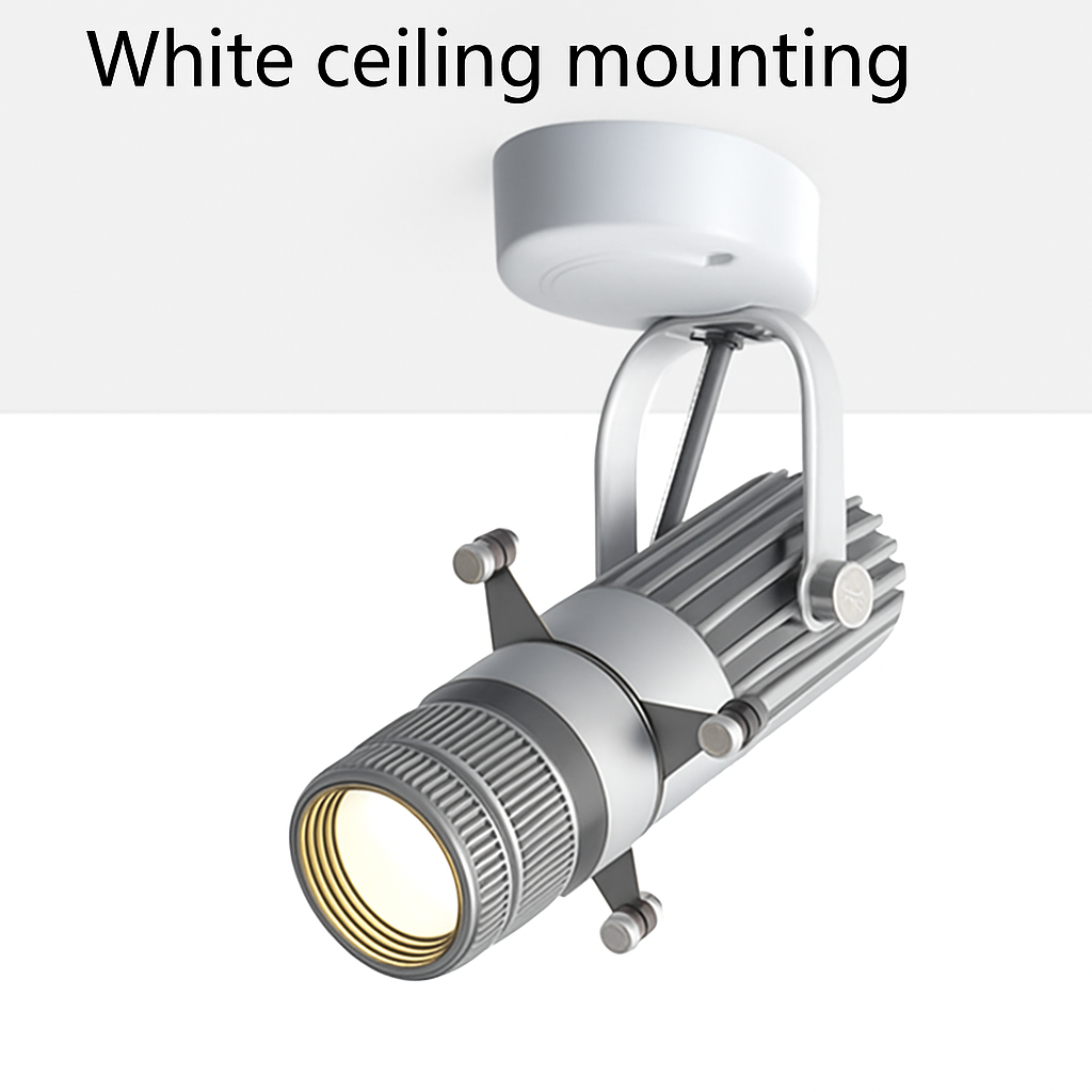 Dimmable LED Track Spotlight with Adjustable Beam Angle for Kitchen, Dining Room & Retail Display