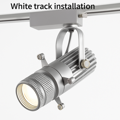 Dimmable LED Track Spotlight with Adjustable Beam Angle for Kitchen, Dining Room & Retail Display