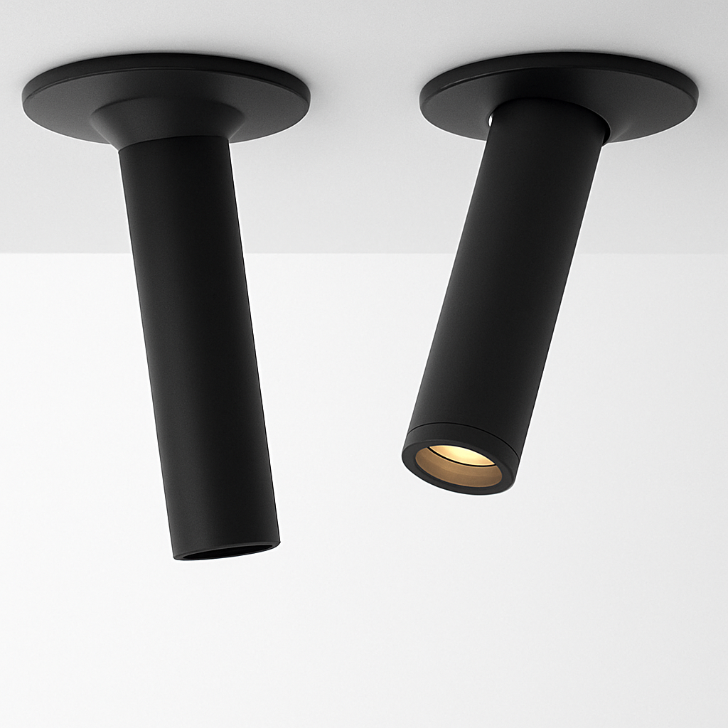 Adjustable Tube LED Ceiling Spotlight Modern Surface Mount Directional Accent Light for Kitchen Living Room