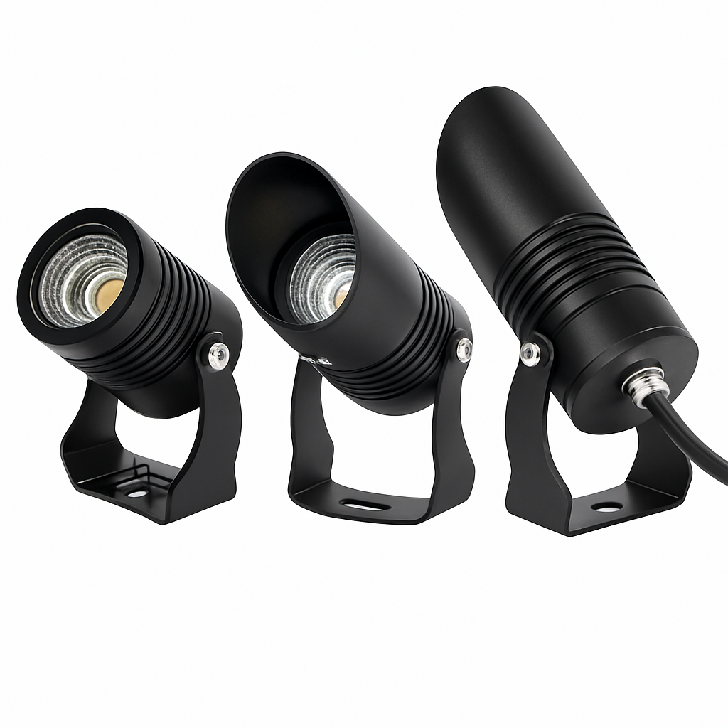 Outdoor LED Garden Spotlight Waterproof IP65 Rated with Adjustable Brightness for Landscape Yard Pathway Accent Lighting 110V 220V 12V