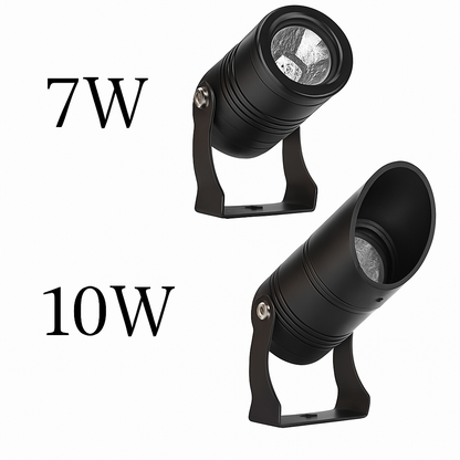Outdoor LED Garden Spotlight Waterproof IP65 Rated with Adjustable Brightness for Landscape Yard Pathway Accent Lighting 110V 220V 12V
