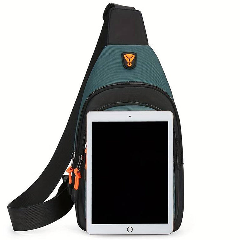 Compact Crossbody Bag with Organized Compartments & Weather-Resistant Shell for Daily Commute
