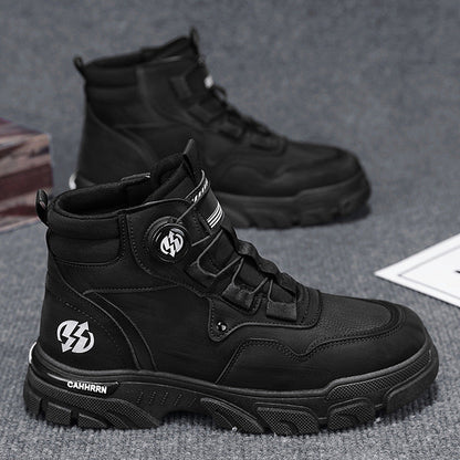 Dial-Adjust Work Shoes with 2-Second Twist Fit System for Workshop & Garage Use