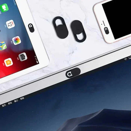Webcam Privacy Covers Ultra-Thin Sliding Lens Blockers for Laptops Phones Tablets Computers Desktop Security Shield 6-Pack Black White
