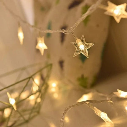 Battery Powered String Lights for Kids Room Warm White Glow Decorative LED Strand Light Bedroom Playroom Nursery Wall Decor